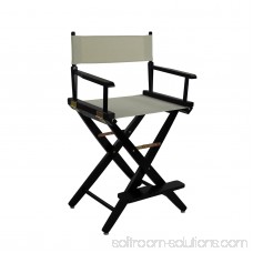 Extra-Wide Premium 18 Directors Chair Natural Frame W/Black Color Cover 563751203